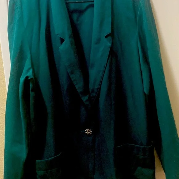 Dark green blazer light weight - Picture 1 of 4